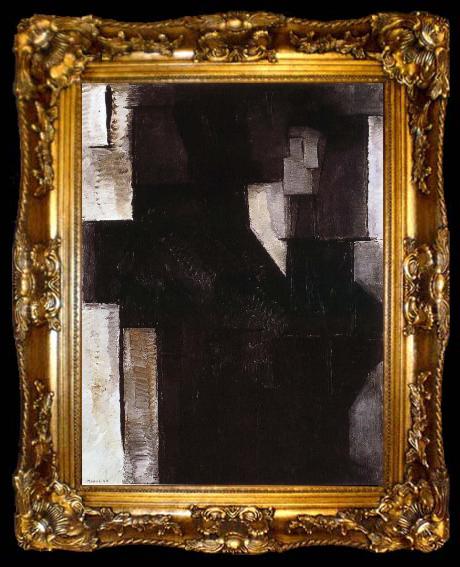 framed  Piet Mondrian Portrait of woman, ta009-2